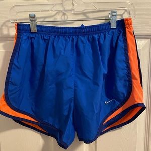 Blue Nike shorts